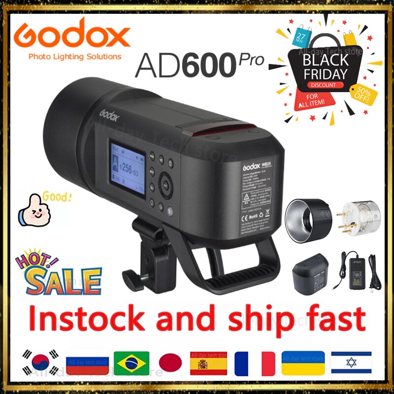 Godox AD600Pro AD600BM Bowens Ʈ 600Ws GN87 ..